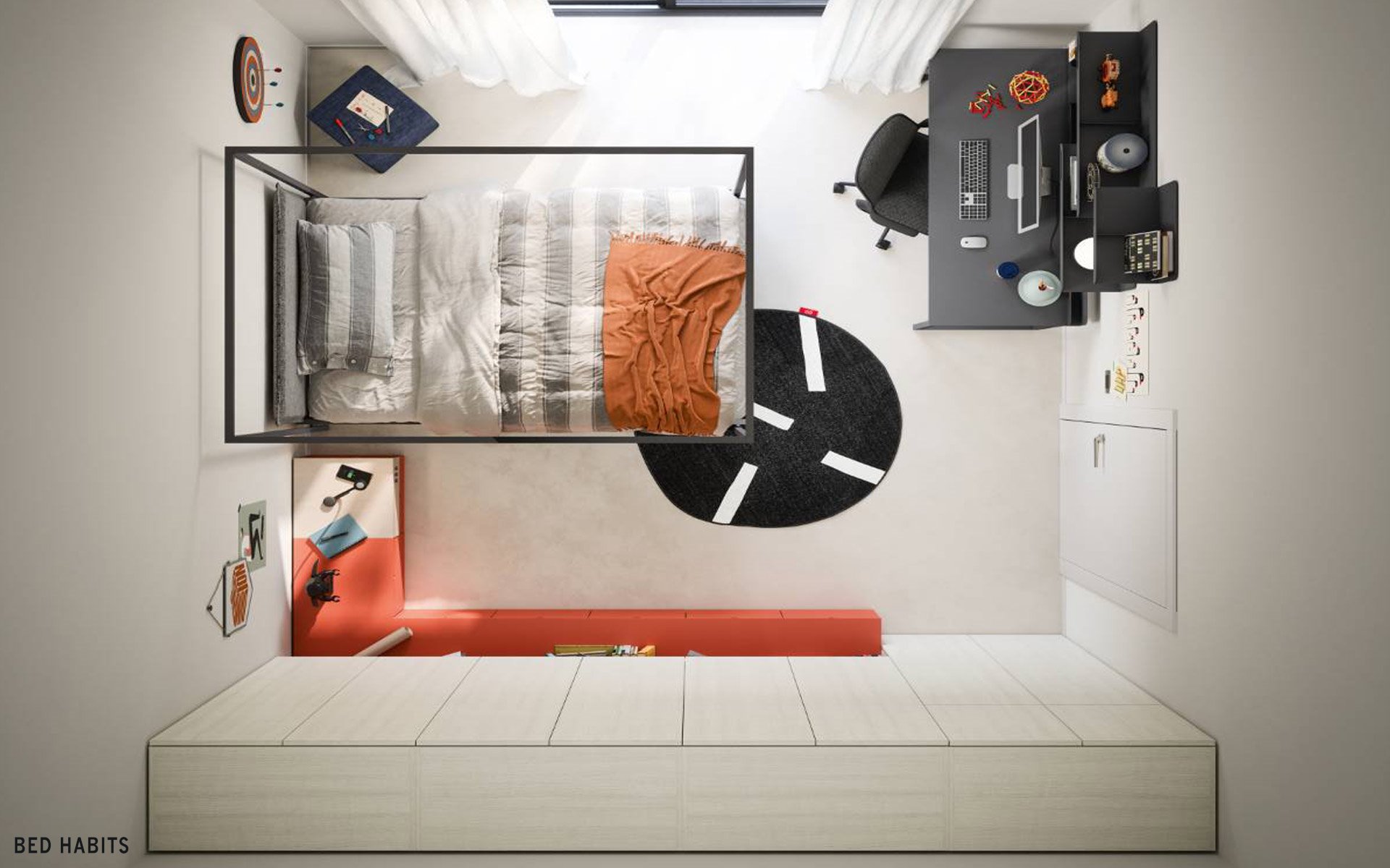 Bovenaanzicht kamer 23